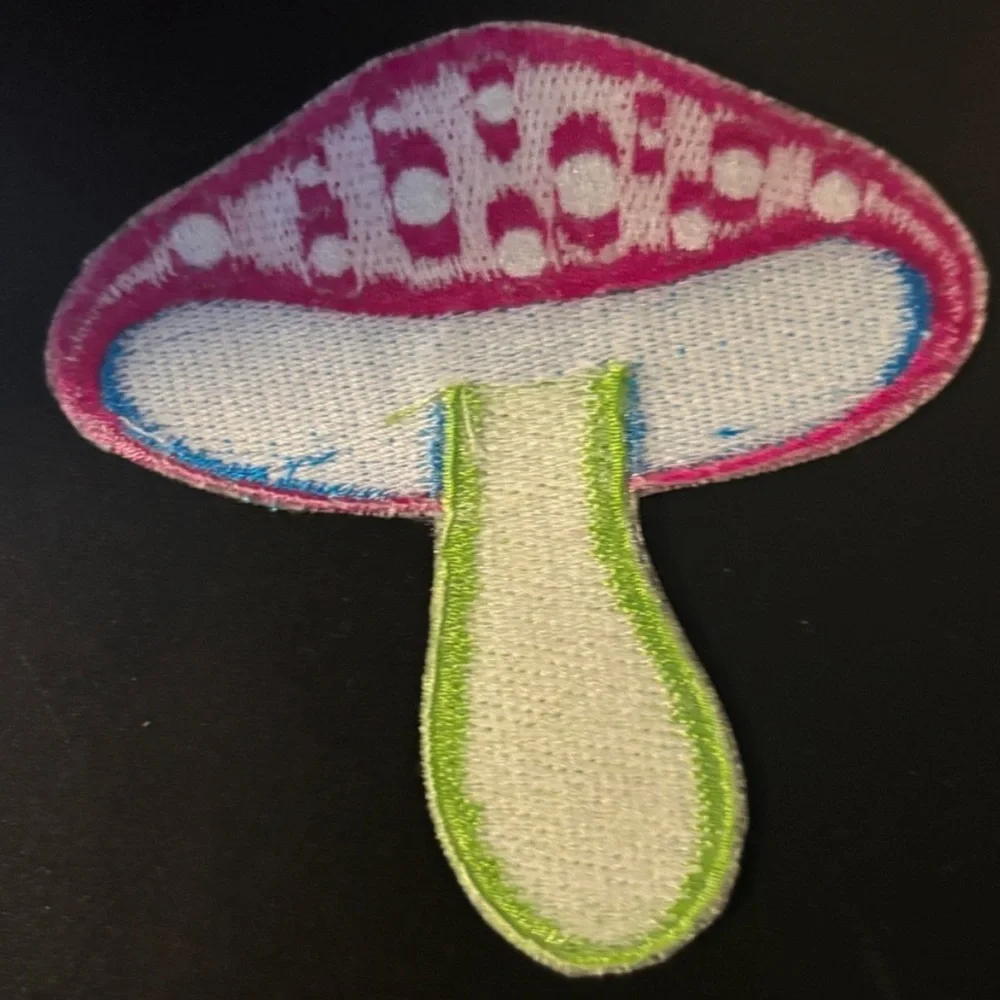 3 Colorful Mushroom jibbitz & 1 iron patch on 🍄‍🟫 Set